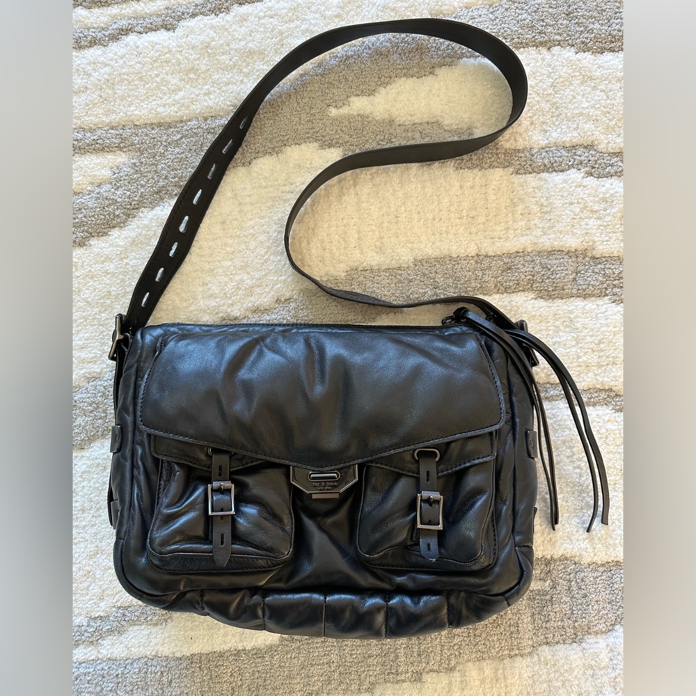 rag & bone Large Field Messenger Puffer Bag